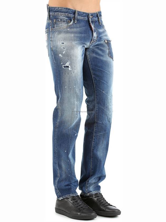 Men's Mini Pocket DSQ Stamp Patch Cool Guy Fit Jeans S71LA0709 - DSQUARED2 - BALAAN 7