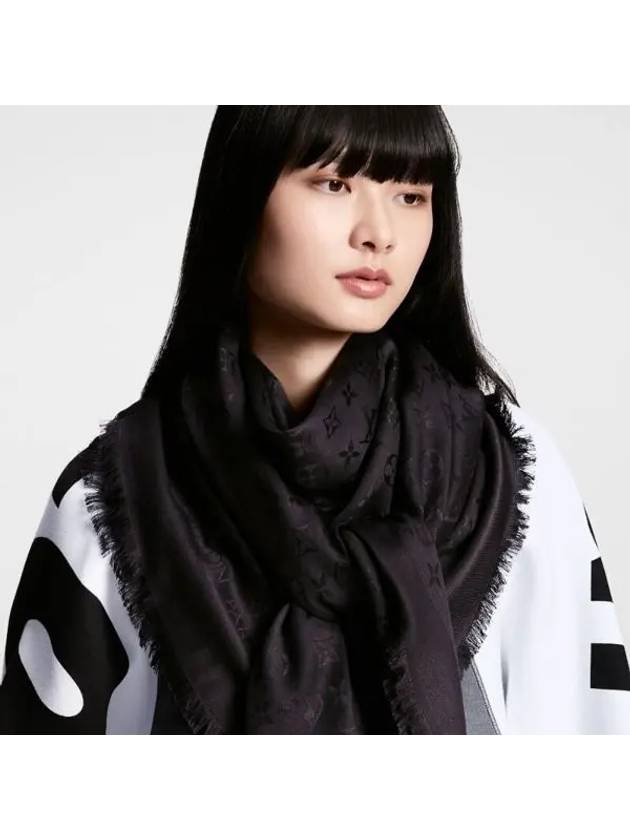 Monogram Classic Scarf Black - LOUIS VUITTON - BALAAN 2