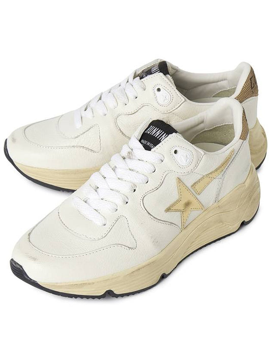 Running Sole Sports Low Top Sneakers Gold White - GOLDEN GOOSE - BALAAN 2