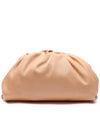 Dumpling Small Leather Clutch Bag Almond - BOTTEGA VENETA - BALAAN 3