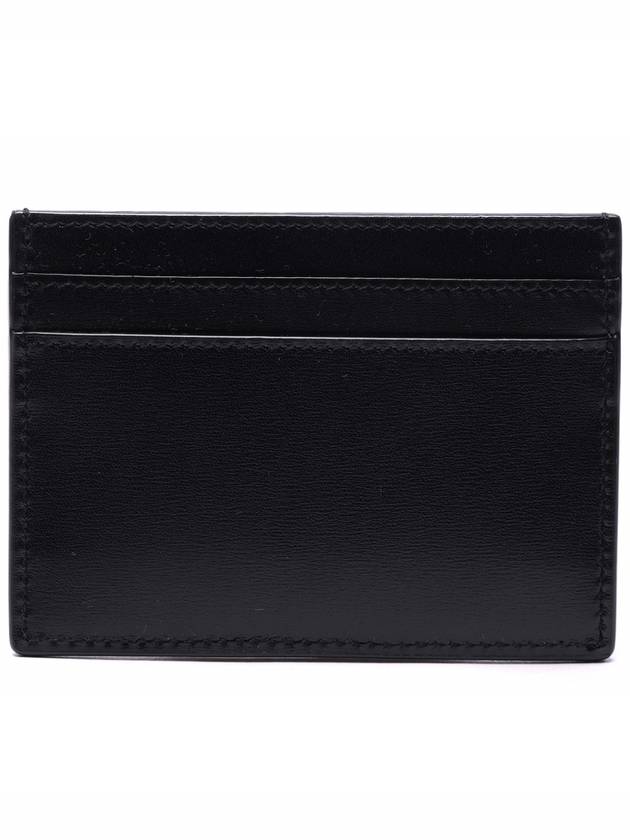 Monogram Card Case in Smooth Leather Black - SAINT LAURENT - BALAAN 5