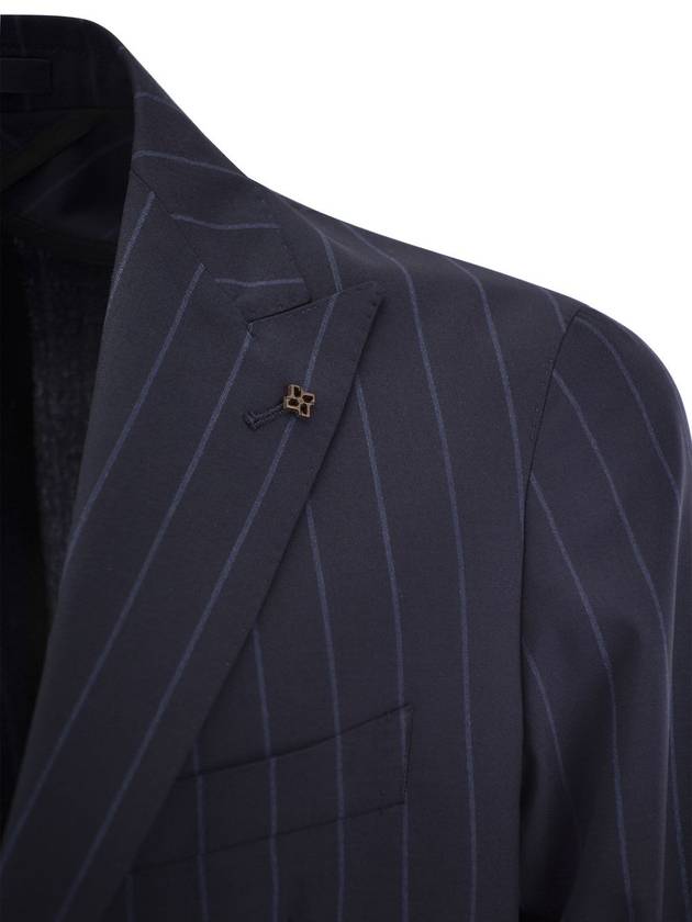 Pinstripe suit in wool and silk - TAGLIATORE - BALAAN 4