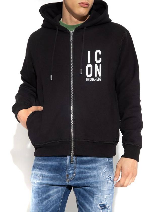 logo print hooded zip-up S79HG0012S25516 - DSQUARED2 - BALAAN 4