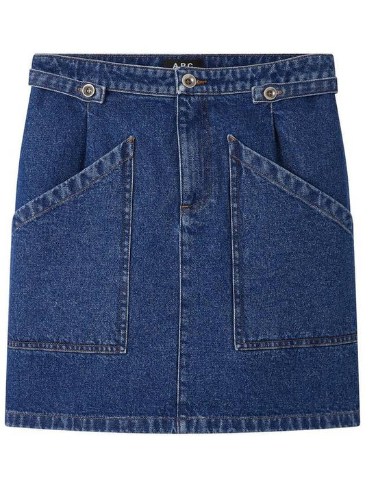 Women's Slim Fit Denim Skirt - A.P.C. - BALAAN 2