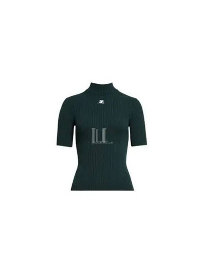 Logo Patch Knit Top Green - COURREGES - BALAAN 2