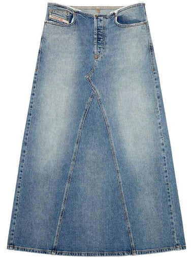 De Pago S Denim Maxi Skirt A113990DQAD - DIESEL - BALAAN 1