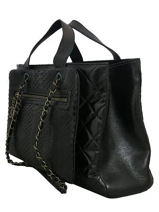 Black color calfskin python blend Urban Mix 2WAY - CHANEL - BALAAN 3