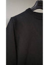 508A3 Stitch Detail Crew Neck Sweater Black V0029 - STONE ISLAND - BALAAN 3