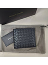 Intrecciato Weaving Half Wallet Black - BOTTEGA VENETA - BALAAN 4