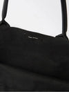 Isabel Marant Yenky Flock Logo Canvas Tote Bag Black PM0020 00M006M - ISABEL MARANT - BALAAN 3