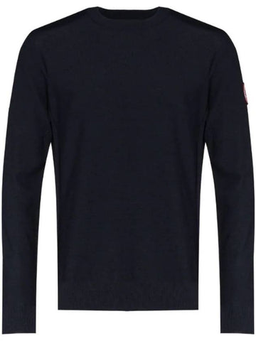 Dartmouth Crew Neck Knit Top Navy - CANADA GOOSE - BALAAN 1