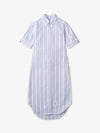 Women's Own Striped Oxford Short Sleeve Shirt Midi Dress - THOM BROWNE - BALAAN 2