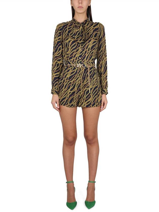 Michael Kors Chain Print Jumpsuit - MICHAEL KORS - BALAAN 1