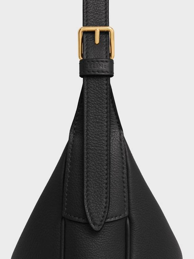 Small Helloise Cuir Triomphe Supple Calfskin Bag Black - CELINE - BALAAN 5