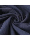 UMK1331 DARK NAVY Knit Zipper Polo Blue Short Sleeve T shirt - KITON - BALAAN 6