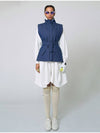 Belted G Vest Indigo Blue - ATHPLATFORM - BALAAN 9