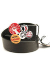 Men's Buckle Leather Belt Black - DSQUARED2 - BALAAN 3