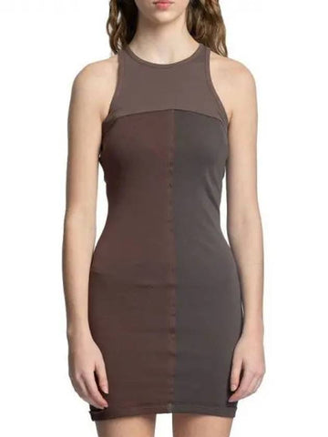 Back logo sleeveless mini dress 270934 - ECKHAUS LATTA - BALAAN 1