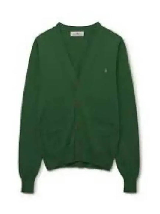 Signature Embroidered Logo Cardigan Green - VIVIENNE WESTWOOD - BALAAN 2