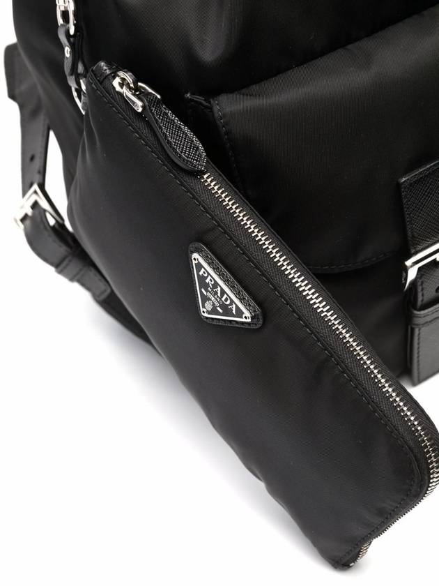 Re-Nylon Medium Backpack Black - PRADA - BALAAN 6