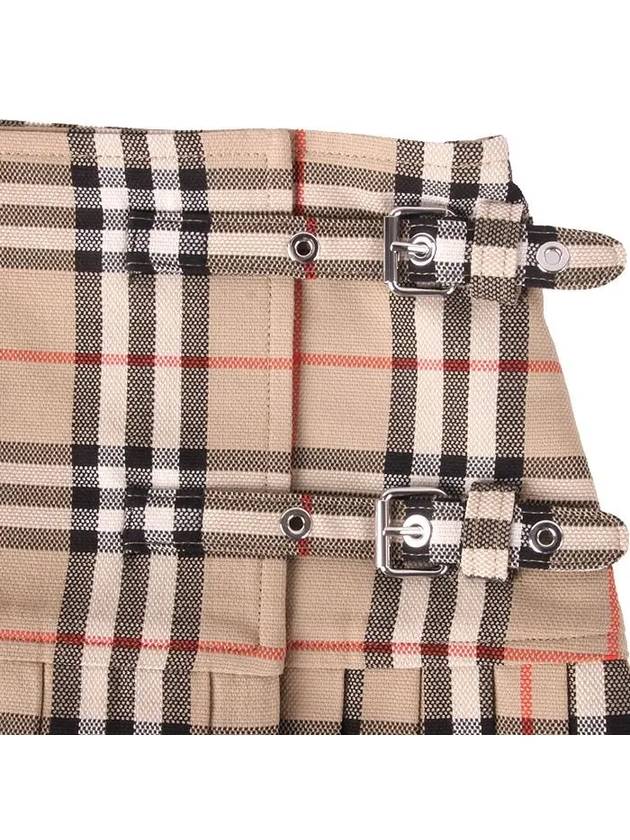 Vintage Check Wool Kilt pleated skirt Archive Beige - BURBERRY - BALAAN 4