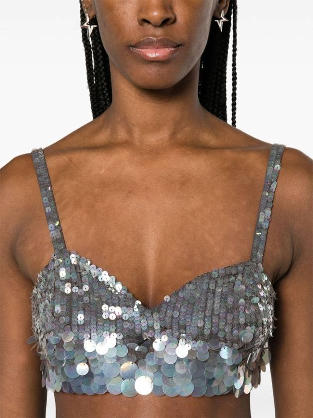 iridescent sequin cropped top - P.A.R.O.S.H. - BALAAN 5