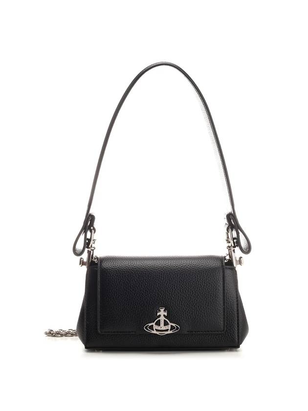 ORB Logo Shoulder Bag Black - VIVIENNE WESTWOOD - BALAAN 1