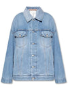 Overfit Denim Jacket Light Blue - ACNE STUDIOS - BALAAN 1