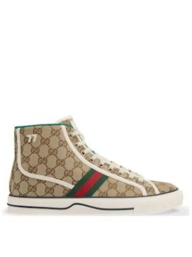 Tennis 1977 GG Canvas High-Top Sneakers Beige - GUCCI - BALAAN 2