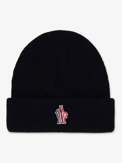 Grenoble Big Logo Beanie Black J20913B00006M1115999 - MONCLER - BALAAN 2