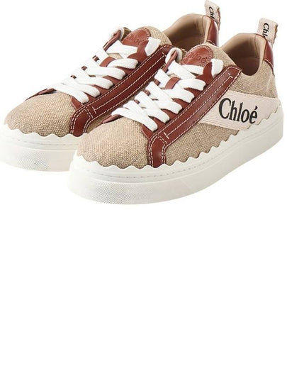 Lauren Leather Converse Low Top Sneakers Brown - CHLOE - BALAAN 2