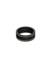 Icon Thin Band 18K Ring White Black - GUCCI - BALAAN 4