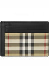 Men's Vintage Check Money Clip Card Wallet Beige - BURBERRY - BALAAN 2