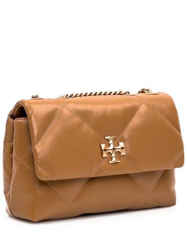 Kira Diamond Quilted Shoulder Bag Brown - TORY BURCH - BALAAN 4