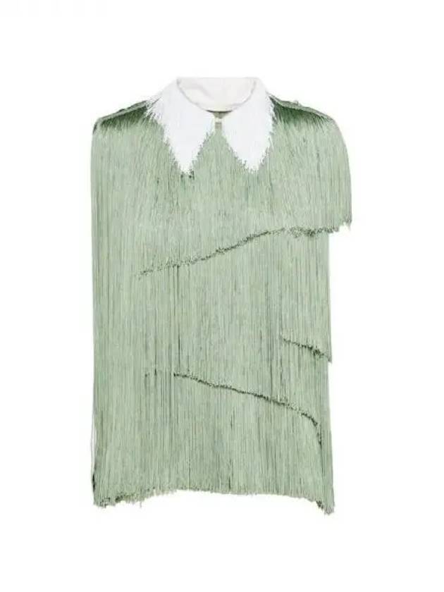 fringe detail sleeveless top - PRADA - BALAAN 1