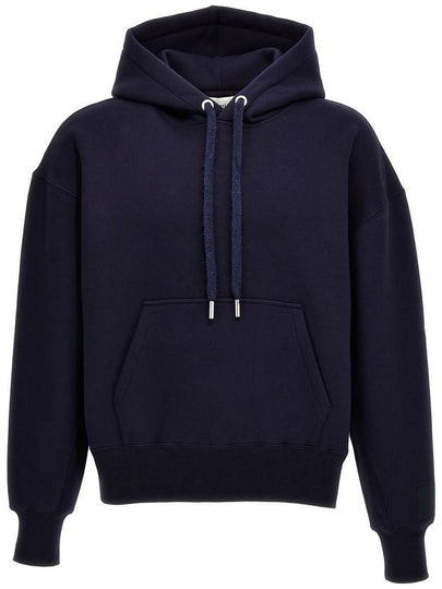 Label Hoodie Navy - AMI - BALAAN 2