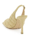 Padded Leather Sling Bag Heel Beige - BOTTEGA VENETA - BALAAN 4