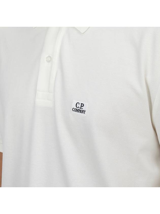 Logo Cotton Polo Shirt Ivory - CP COMPANY - BALAAN 7