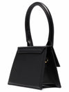 Le Chiquito Moyen Medium Leather Tote Bag Black - JACQUEMUS - BALAAN 4