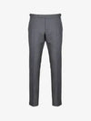 Low Rise Side Tab Wool Slacks Grey - THOM BROWNE - BALAAN 3