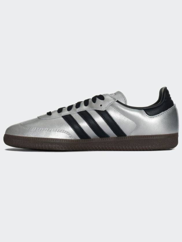 Adidas Samba OG Silver Metallic Core Black Gum JI4218 - ADIDAS ORIGINALS - BALAAN 6