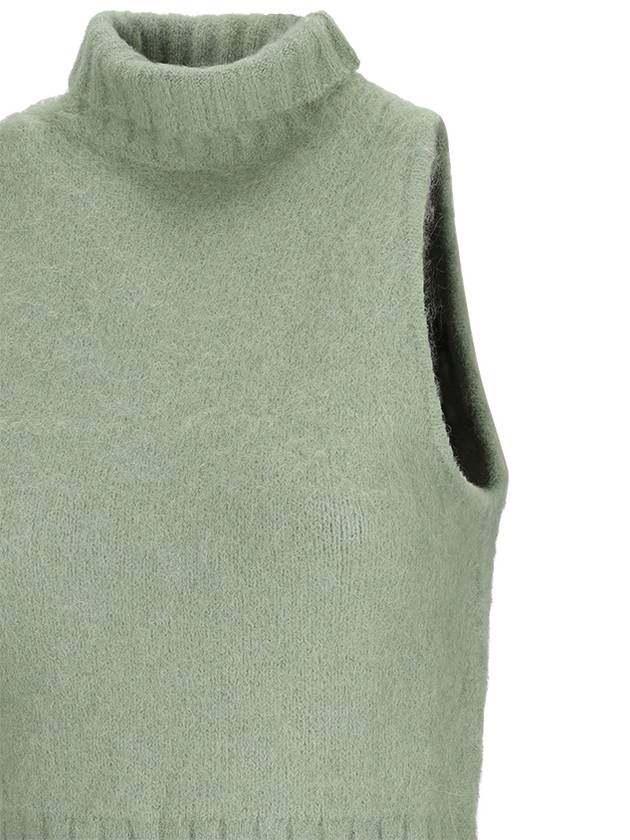 SLEEVELESS CROP TOP IN SOFT KNIT - PINKO - BALAAN 3