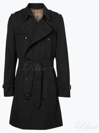 Men's Felsi Heritage Mid Trench Coat Black - BURBERRY - BALAAN 2