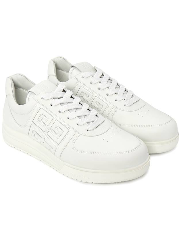 G4 Logo Calfskin Low Top Sneakers White - GIVENCHY - BALAAN 4