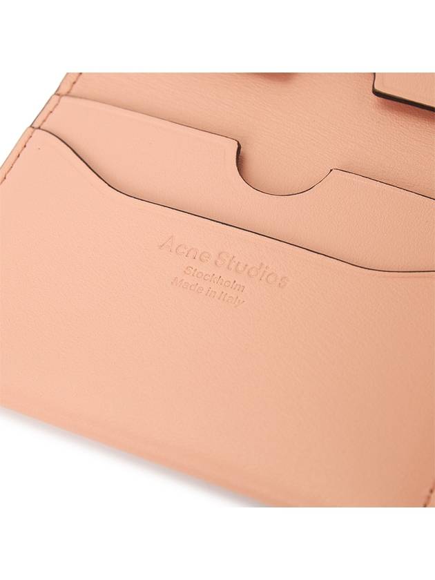 Folded Leather Card Wallet Pink - ACNE STUDIOS - BALAAN 6