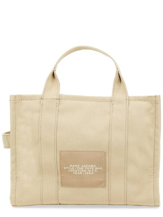 Logo Medium Canvas Tote Bag Beige - MARC JACOBS - BALAAN 8