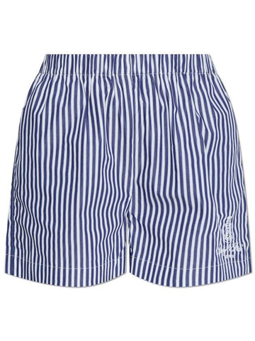 Sporty & Rich Shorts From The New York Collection, Women's, Navy Blue - SPORTY & RICH - BALAAN 1