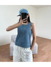 AU Australia BIG OL Tank Top ST1L0461 Mid Blue Denim WOMENS - STUSSY - BALAAN 4