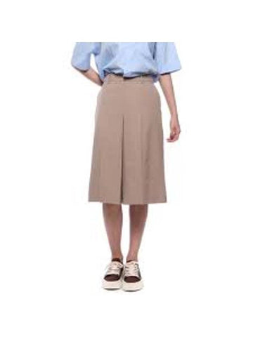 Skirt Wide Pants Beige - AMI - BALAAN 1