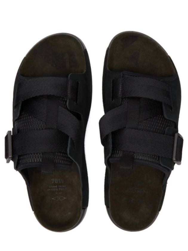 Shadow Project Tape Suede Sandals Black - STONE ISLAND - BALAAN 2